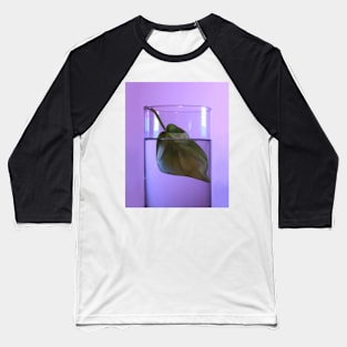 Single Money Plant Leaf Photography Baseball T-Shirt